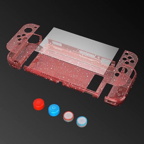 etui na nintendo switch czerwony brokat na Arena.pl