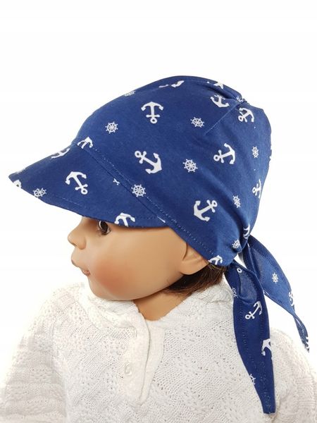 POLSKA UNIWERSALNA CZAPKA CHUSTKA CHUSTECZKA NA GŁOWĘ Z DASZKIEM 40 WZORÓW zdjęcie 2