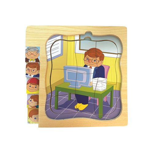 Top Bright - Puzzle warstwowe dziadek, okulary na Arena.pl