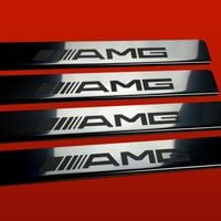 Listwa progowa MERCEDES C W202 AMG Stal nierdzewna 304 połysk 4szt