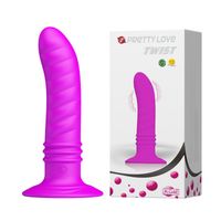 Wibrująca Silikonowa Wtyczka Analna - Korek Pretty Love Twist