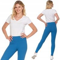 Legginsy Damskie Długie Prążkowane Wysoki Stan Kryjące Wygodne MORAJ L/XL