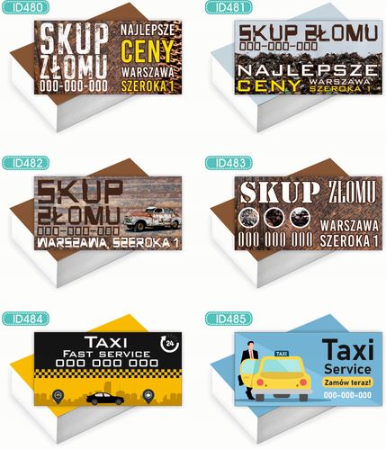 Wizytówki firmowe Foliowane 1000szt wiele różnych wzorów REKRUTACJA na Arena.pl