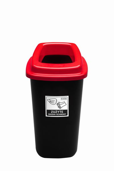 Kosz do segregacji SORTBIN 45L czerwony zdjęcie 1