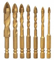 WIERTŁA DO SZKŁA PŁYTEK FREZ OTWORNICA GRESU 3-12mm 7 SZT MOCNE JAKOŚĆ