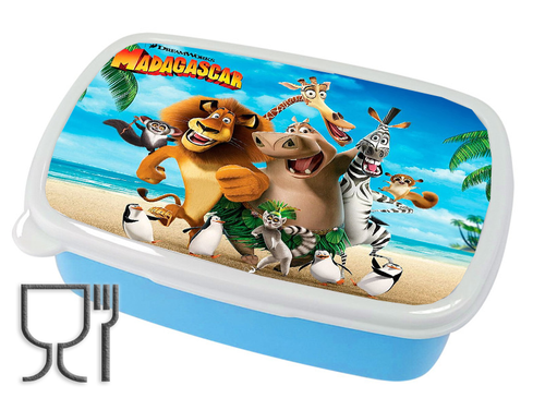 Pojemnik śniadaniowy - Lunchbox - Pingwiny z Madagaskaru na Arena.pl