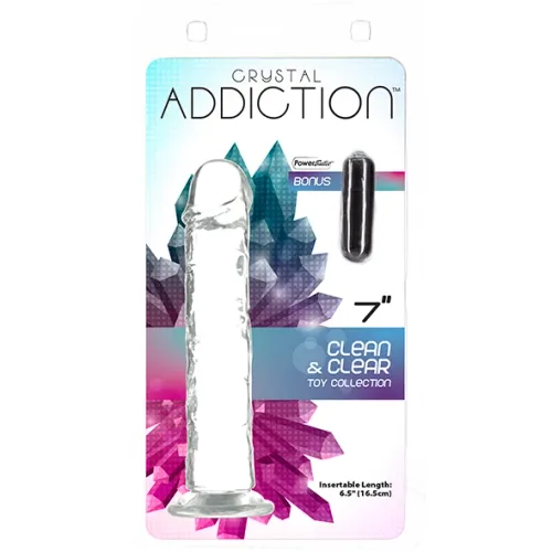 addiction crystal addiction vertical 18cm - transparentny model tpe na Arena.pl