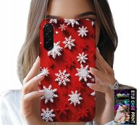 ETUI DO SAMSUNG GALAXY A36 5G - PŁATKI ŚNIEGU, ŚNIEG, GWIAZDKI, ŚWIĘTA