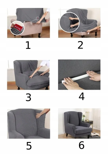 ELASTYCZNY POKROWIEC NA FOTEL USZAK 80/90/120 na Arena.pl