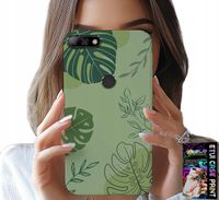 ETUI DO HUAWEI Y7 2018 - ZIELONE LIŚCIE ROŚLINNE WZORY PLECKI