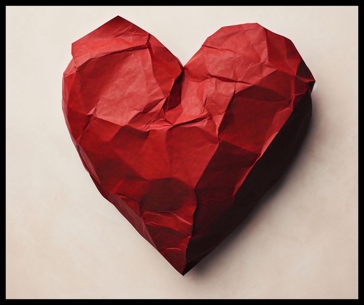 Plakat 60x50cm Kreślone Serce zdjęcie 2