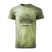 Koszulka z motocyklem Honda VFR1200X VFR 1200 X Crosstourer męska khaki REGULAR M