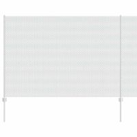 Ogrodzenie z słupkami Srebrny 1.5 x 25 m Stal