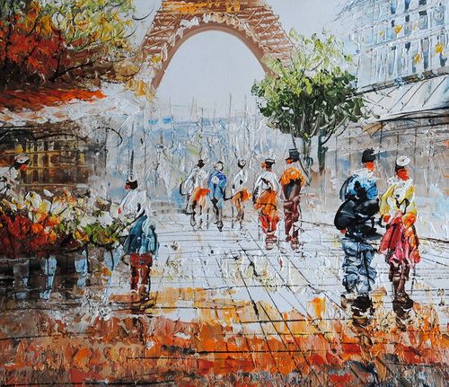 Paryska uliczka (50x60cm) na Arena.pl