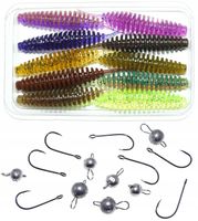 FishUp Tanta 2' 50mm Okoń Mix / Haki i Czeburaszki / Gotowy Zestaw 24 szt.