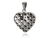 AŻUROWY SREBRNY WISIOREK SERCE SERDUSZKO HEART