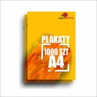 PLAKAT reklamy EXPRESS 48H cyfrowy druk 1000 sztuk