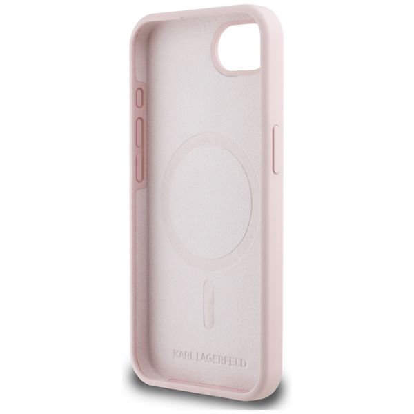 Etui Karl Lagerfeld do iPhone 16e, Różowy, MagSafe zdjęcie 7