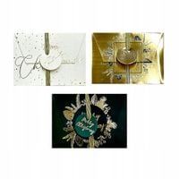 PUDEŁKA NA KARTY PODARUNKOWE ZIELONO-ZŁOTE 0040-0344 INCOOD