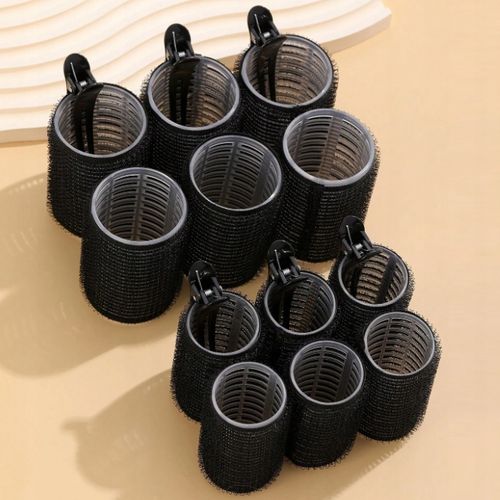 Zestaw Wałki do włosów różne rozmiary + spinki 18el Czarne loki fale na Arena.pl