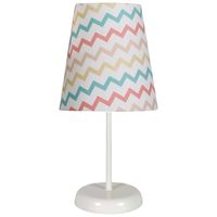 Stołowa lampka RIVER 41-63021 do pokoju dziecięcego abażurowa multikolor