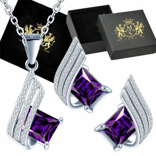 Mennica Świdnicka - Zestaw Prezent na Rocznicę Srebrny Komplet Srebro zdjęcie 1