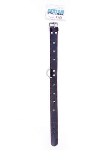 fetish b   series collar with studs 3 cm red line na Arena.pl