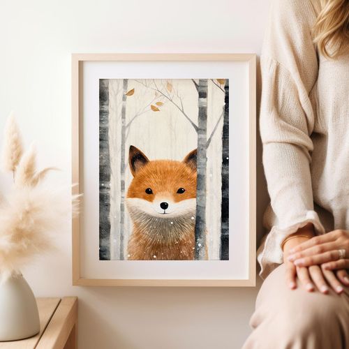 Plakat dla dziecka lis lisek 40x50 cm na Arena.pl