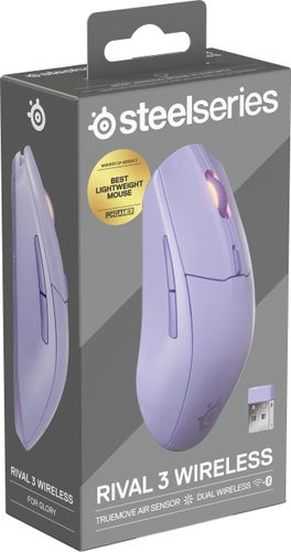 Myszka SteelSeries Rival 3 Wireless Gen 2 Lavender na Arena.pl