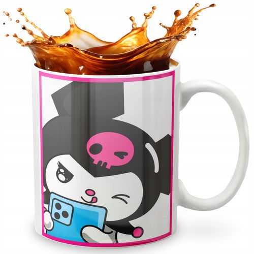 KUBEK 330ml GRAFIKA PREZENT ŚWIĘTA WZÓR - KUROMI MELODY + IMIĘ na Arena.pl