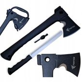 TOPOREK TOPÓR SIEKIERA SURVIVAL NÓŻ KRZESIWO MULTITOOL 7W1 GWIZDEK MŁOTEK