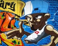 FOTOTAPETA MOTYW GRAFFITI POSTAĆ RYSUNEK 200x130