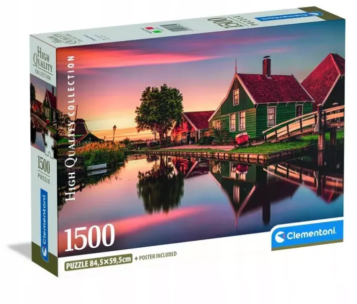 CLE puzzle 1500 Compact Zaanse Schans 31734 zdjęcie 1