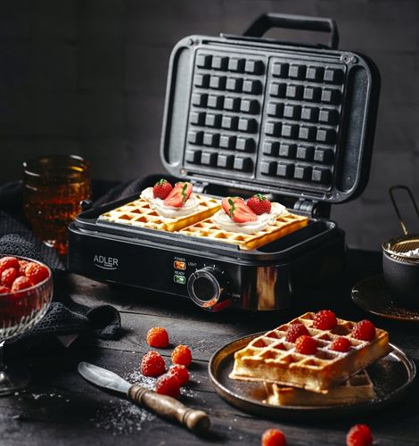 Gofrownica 2000W XXL na 2 duże gofry Płynna regulacja temperatury na Arena.pl