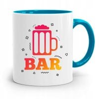 Kubek Błękitny Dla Barmana Najlepszy Barman Bar Z Nadrukiem Ze Zdjęciem