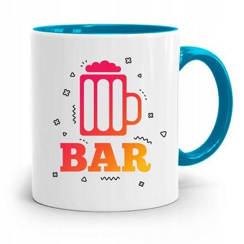 Kubek Błękitny Dla Barmana Najlepszy Barman Bar Z Nadrukiem Ze Zdjęciem na Arena.pl