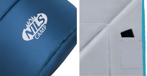 NILS NC2012 ŚPIWÓR SZARO-NIEBIESKI pod namiot 80x220 na Arena.pl