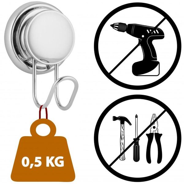 Mydelniczka łazienkowa ścienna na przyssawkę - Yoka zdjęcie 5