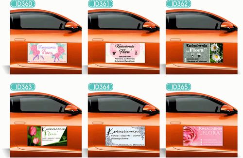 Magnes na samochód reklama magnetyczna 60x30 ORYGINALNA CHEMIA Z NIEMIEC na Arena.pl