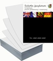 Ulotki A4 reklamowe firmowe 5000szt projekt w cenie SZKOŁA JĘZYKOWA