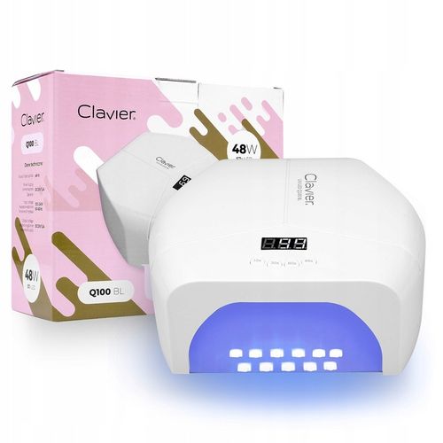 Lampa Uv Led Do Paznokci Q100 Manicure Hybrydy Żele Lustrzane Dno Clavier na Arena.pl