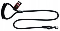 Smycz dla psa tradycyjna linka 120cm / 1,2cm z uchwytem neoprenowym czarna