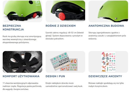 Kinderkraft Kask rowerowy SAFETY GREY na Arena.pl