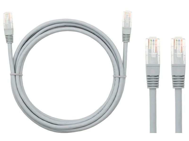 Przyłącze PATCHCORD UTP  1,0m szary zdjęcie 1