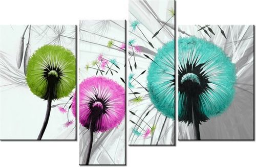 130CM 85 OBRAZ 4 ELEM KOLOROWE DMUCHAWCE ŚCIENNY na Arena.pl