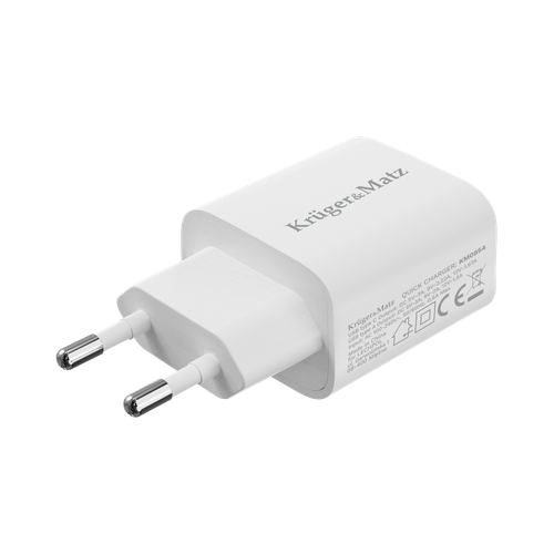 ŁADOWARKA SIECIOWA KRUGER&MATZ GAN DUAL USB Z FUNKCJĄ POWER DELIVERY I QUIC na Arena.pl