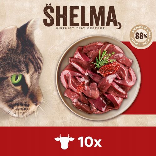 MOKRA KARMA DLA KOTA SHELMA MEGA BOX 40X85G FILECIKI MIX 4 SMAKÓW BEZ na Arena.pl