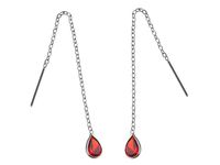 PRZEWLEKANE KOLCZYKI SREBRNE ŁEZKI KROPLE CYRKONIE