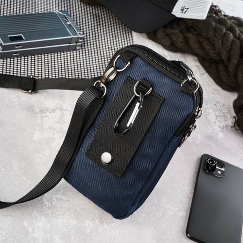 granatowa saszetka męska na ramię z cordury sp-03-db na Arena.pl