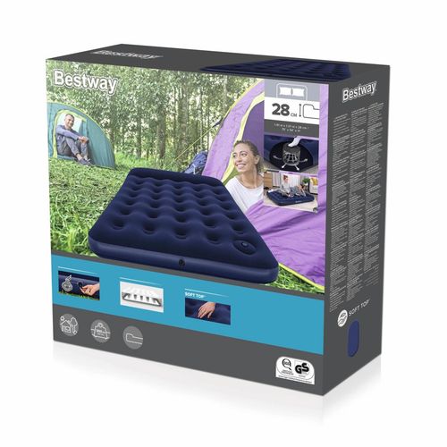 Materac Welurowy Z Pompką 191/137/28Cm Bestway na Arena.pl